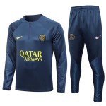 Paris Saint-Germain Quarter Zip Sweatshirts Anzüge 2023-24 Blaue
